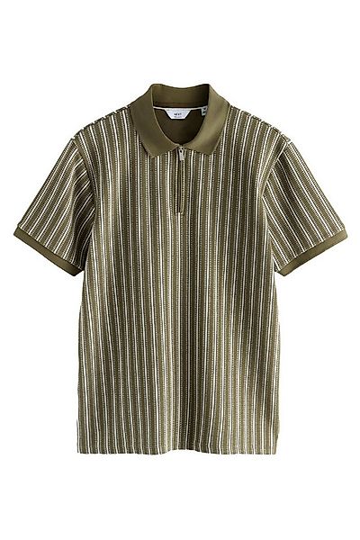 Next Poloshirt Poloshirt mit 1/4-RV und vertikalen Streifen (1-tlg) günstig online kaufen