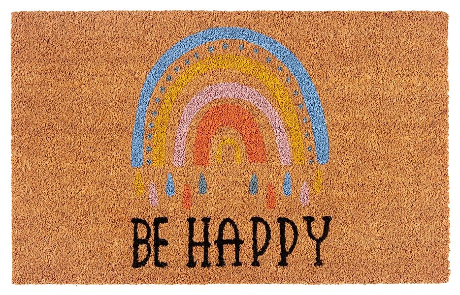 HANSE Home Fußmatte Kokos Be Happy, günstig online kaufen
