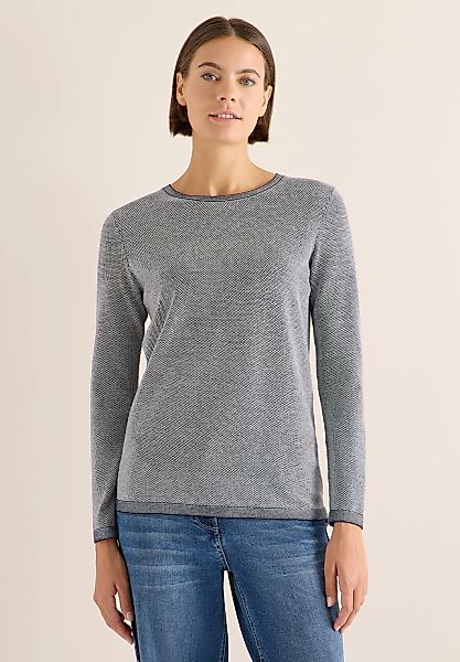 Cecil Strickpullover, mit Materialmix günstig online kaufen