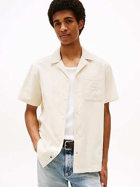 Tommy Jeans Kurzarmhemd TJM CORD REG CAMP SHIRT Mit Rundhalsausschnitt günstig online kaufen