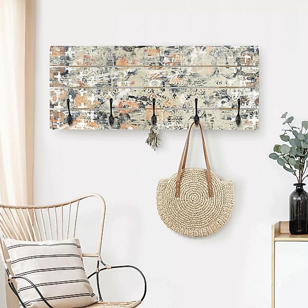 Wandgarderobe Terracotta Collage günstig online kaufen