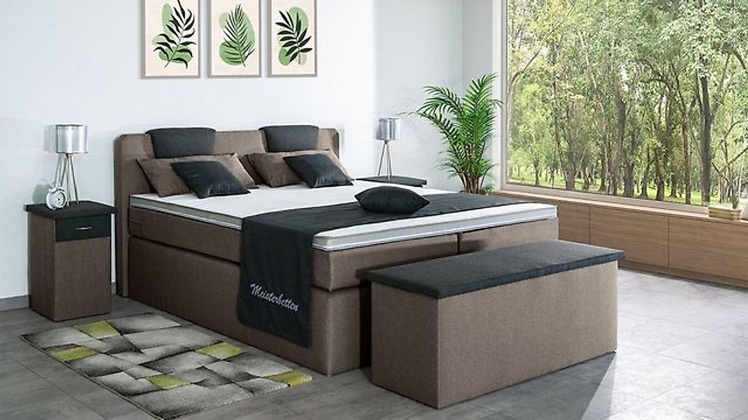 Meisterbetten Boxspringbett Iris (7-Zonen Taschenfederkernmatratzen, Komfor günstig online kaufen