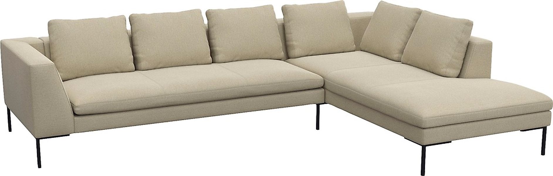 FLEXLUX Ecksofa »Loano, superbequemer Sitzkomfort durch Kaltschaum im Sitz, günstig online kaufen