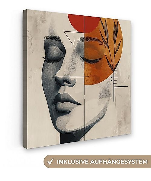OneMillionCanvasses® Leinwandbild Gesicht - Kreise - Kunst - Modern, Fotodr günstig online kaufen