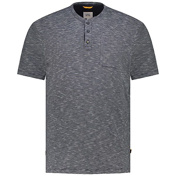 camel active T-Shirt mit Serafinokragen Farbe dunkelblau Größe: 3XL günstig online kaufen