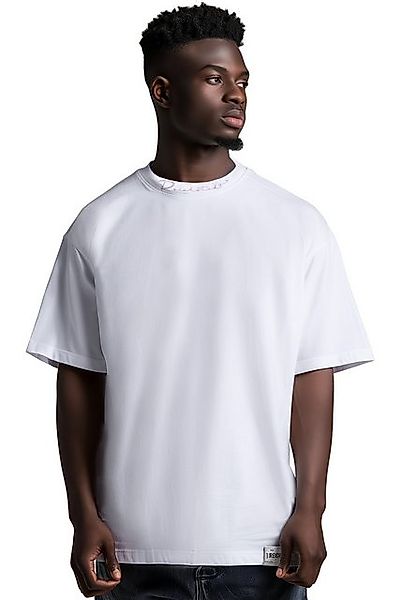 Reichstadt Oversize-Shirt Casual Kurzarm T-shirt 23RS041 Dark Grey L mit St günstig online kaufen