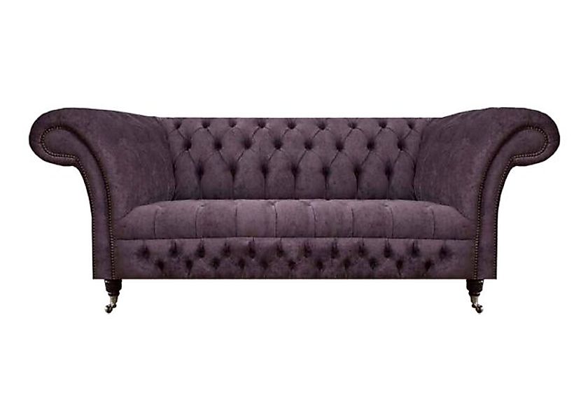 Xlmoebel Sofa Zweisitzer Chesterfield Wohnzimmer Sofa mit luxuriösem Stoffb günstig online kaufen