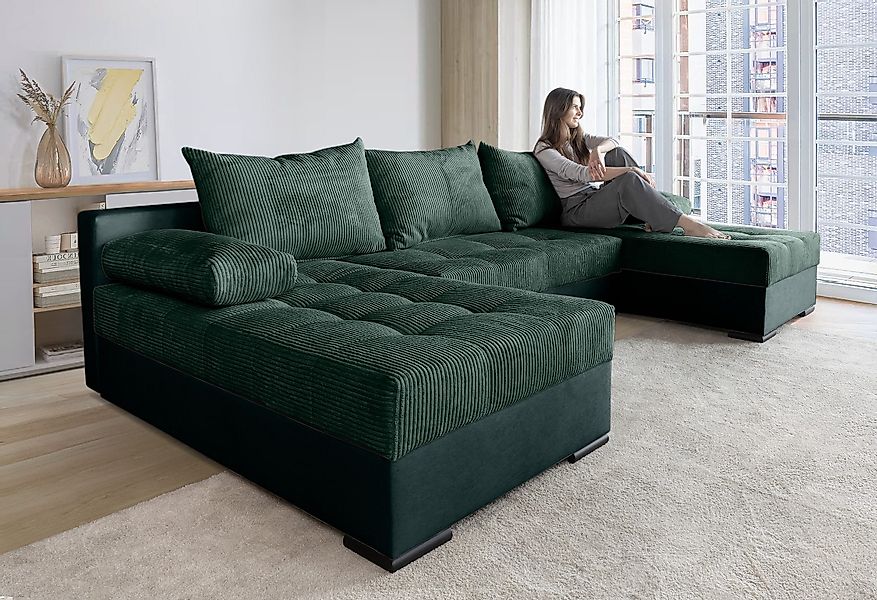 COLLECTION AB Wohnlandschaft Josy, U-Form, Schlafsofa günstig online kaufen