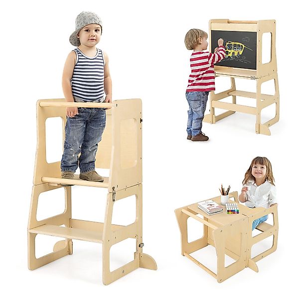COSTWAY Tritthocker, 3 in 1 Kinder günstig online kaufen