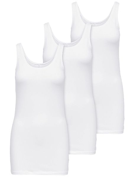 ONLY Tanktop Live Love (3-tlg) Lange günstig online kaufen