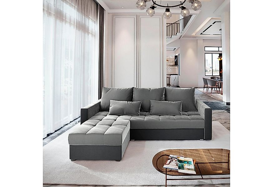 Masseno Ecksofa KOS PIK mit Schlaffunktion L-Form, Sofa mit Bettkasten günstig online kaufen