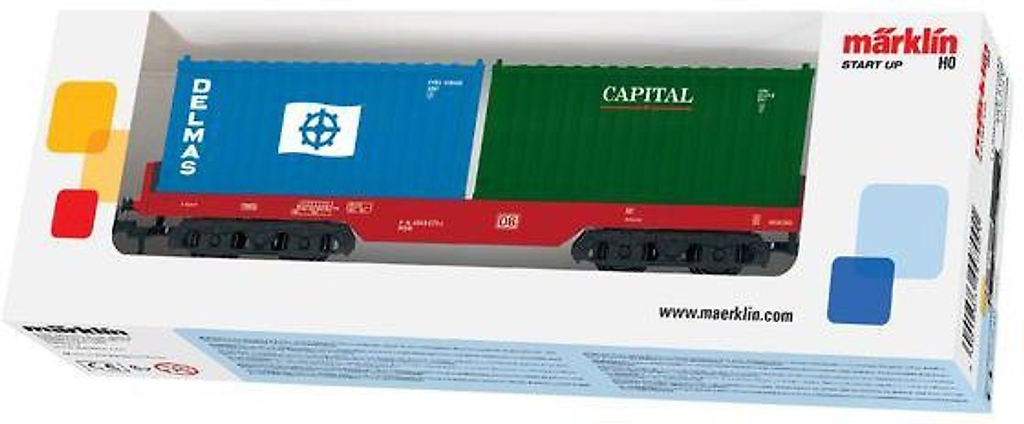 Märklin Güterwagen Märklin Start up, Containerwagen DB AG, Spur H0 günstig online kaufen