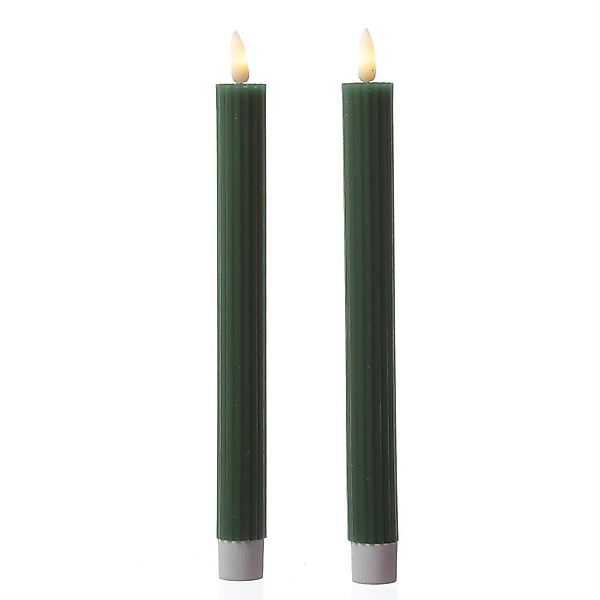 MARELIDA LED-Kerze LED Stabkerzen gerillt Tafelkerzen günstig online kaufen