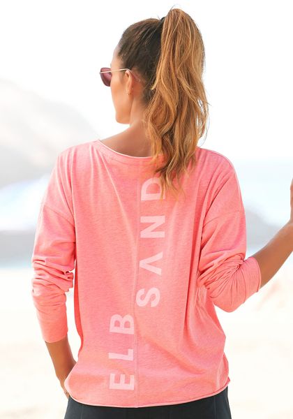 Elbsand Langarmshirt "Eltje" mit Logodruck hinten, Longsleeve aus Baumwoll- günstig online kaufen