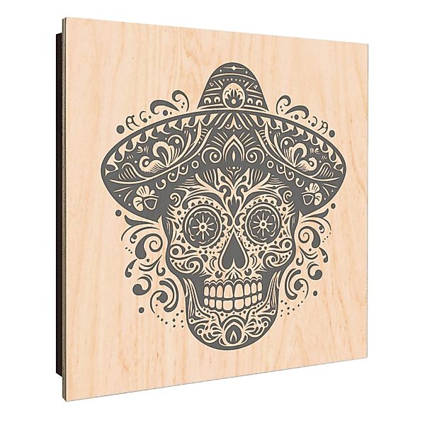 Banjado Großer Schlüsselkasten Holz 30x30cm Schwarz Scharnier Links 50 Hake günstig online kaufen