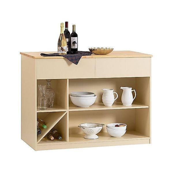 SoBuy Buffet KNL04 Kücheninsel freistehend Küchenschrank Highborad Sideboar günstig online kaufen
