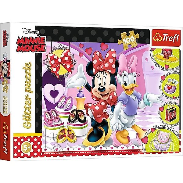 Trefl Puzzle Disney Minnie Mouse Glitterpuzzle, günstig online kaufen