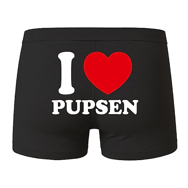 deinshirt Boxershorts Boxershorts I love Pupsen mit Motiv bedruckt günstig online kaufen