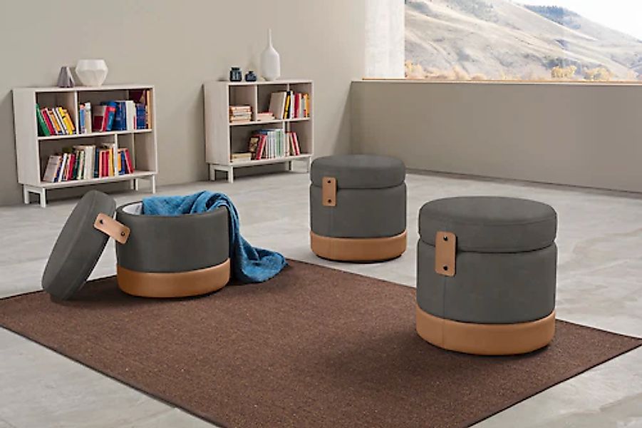 Egoitaliano Hocker »Tonder, Designhocker als Blickfang mit tollen Details« günstig online kaufen