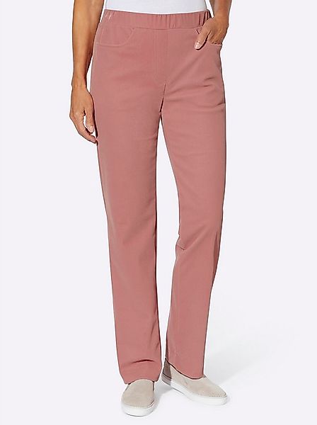 Sieh an! Jerseyhose Samt-Hose komfortabel günstig online kaufen