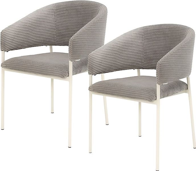 TOM TAILOR HOME Armlehnstuhl »EMBRACE ARMCHAIR« (Set) 2 Stk. Breitcord Essz günstig online kaufen