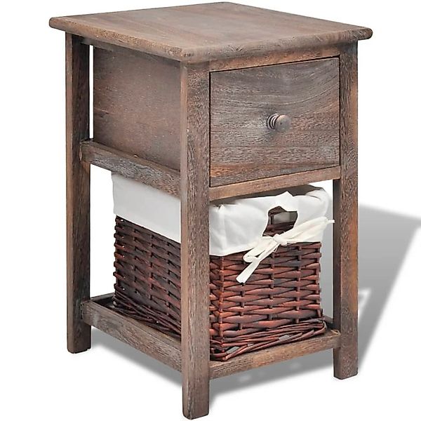 vidaXL Nachttisch Nachttisch Holz Braun (1-St) günstig online kaufen