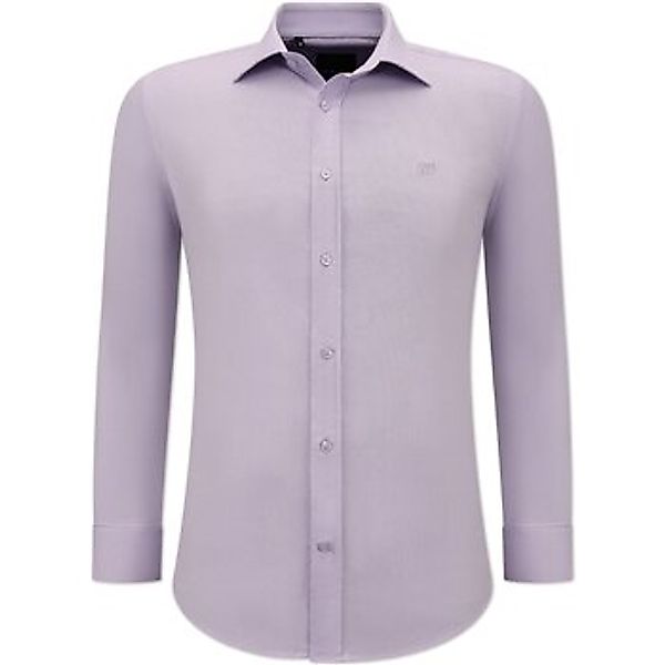 Gentile Bellini  Hemdbluse Slim Blank Oxford Hemd Für – – Lila günstig online kaufen