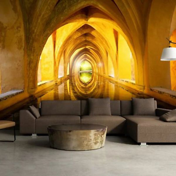 artgeist Fototapete The Golden Corridor mehrfarbig Gr. 150 x 105 günstig online kaufen