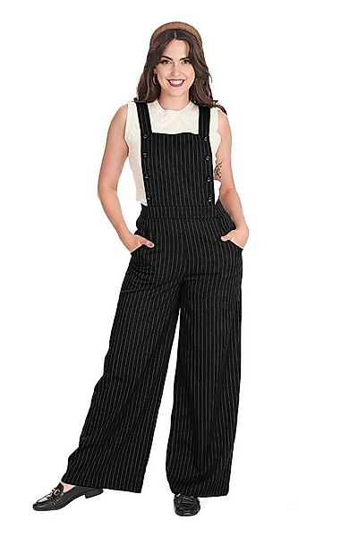 Banned Latzhose Stripe Sail Retro Vintage Nadelstreifen Dungaree günstig online kaufen