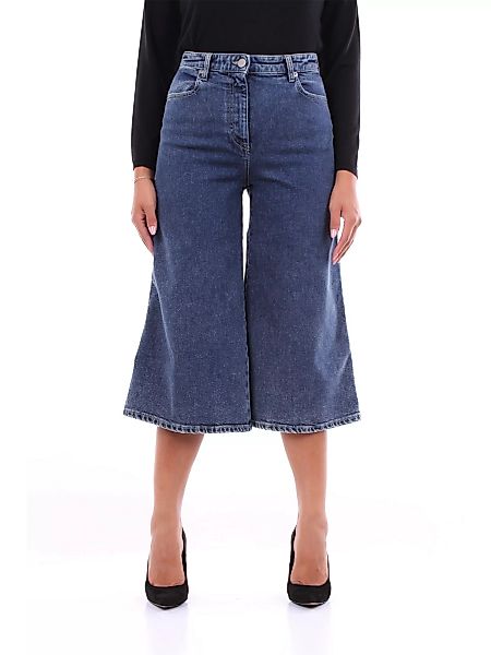 PT TORINO verkürzte Damen Dunkle Jeans Baumwolle und Elasthan günstig online kaufen