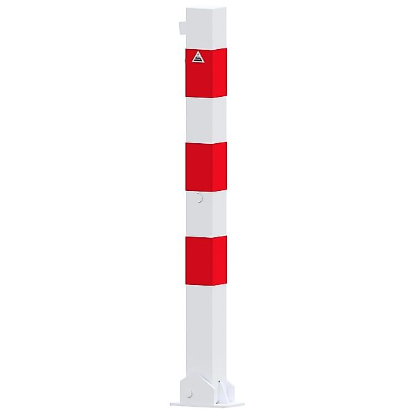 Schake Pfosten Umlegbar Vorhangschloss Dübelbefestigung 70 mm x 70 mm Weiß günstig online kaufen