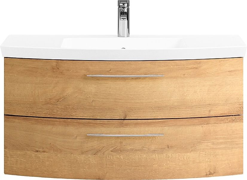 Saphir Badmöbel-Set »Cassca Sprint Waschtisch-Set Mineralmarmor-Waschtisch günstig online kaufen