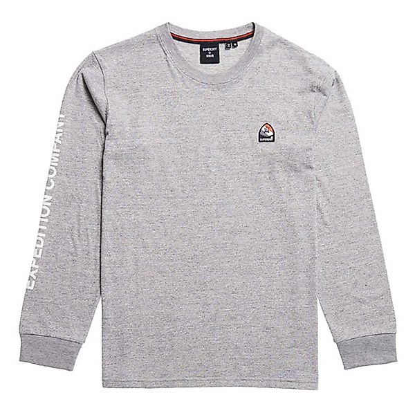 Superdry Yama Shield Graphic Langarm-t-shirt 2XL Grey Slub Grindle günstig online kaufen