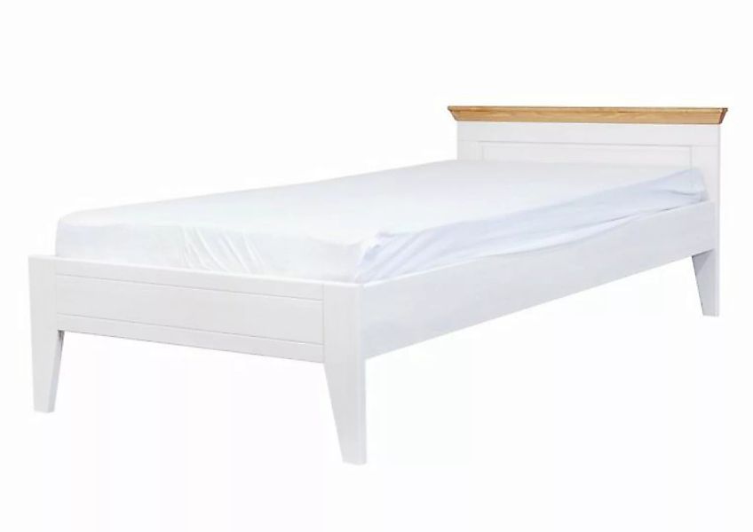 möbelando Massivholzbett KI-0065 (LxBxH: 200x90x60 cm), aus Kiefer in weiß, günstig online kaufen