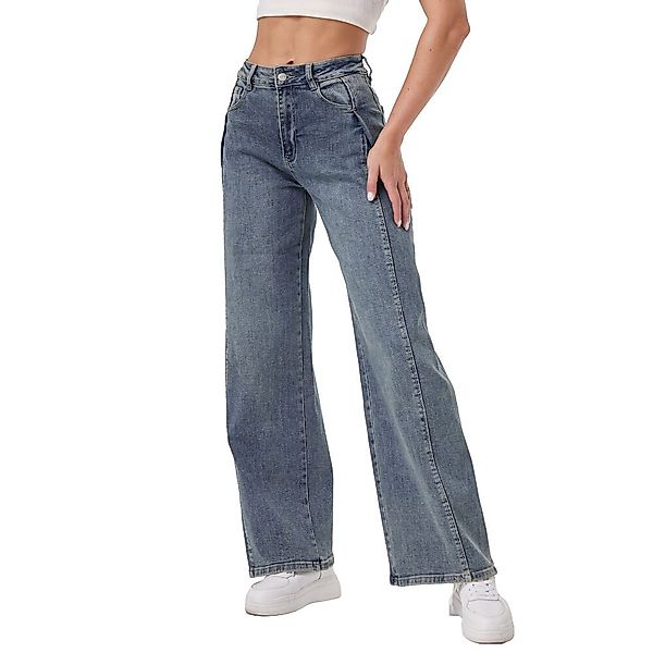 Ital-Design Weite Jeans Weite Damen Jeans günstig online kaufen