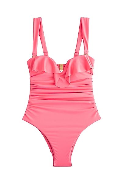 Next Badeanzug Kew Gardens Bauchformender Bandeau-Badeanzug günstig online kaufen
