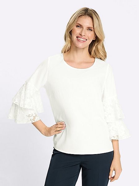Sieh an! Klassische Bluse Schlupfbluse 3/4-Arm günstig online kaufen
