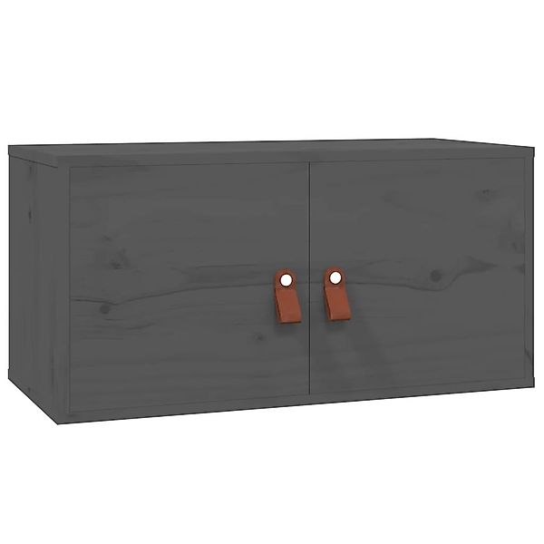 vidaXL Regal Wandschränke 2 Stk. Grau günstig online kaufen