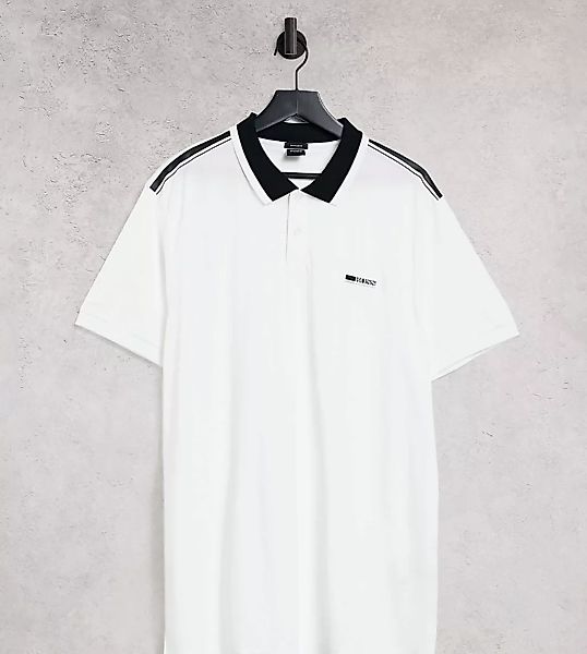 BOSS Athleisure – Paddy 8 – Polohemd in Weiß günstig online kaufen