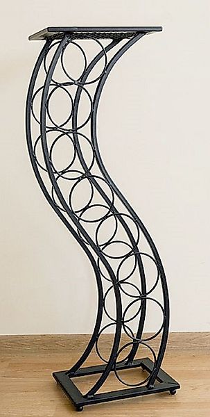 DanDiBo Weinregal aus Metall Schwarz Blumensäule günstig online kaufen