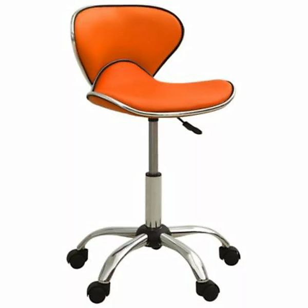vidaXL Bürostuhl Orange Kunstleder Bürostuhl orange günstig online kaufen