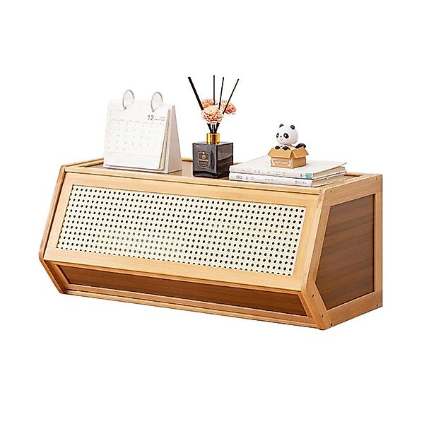 CHZIMADE Stapelbox Bambus-Schrank, stapelbare Desktop-Speicherbox (1 günstig online kaufen