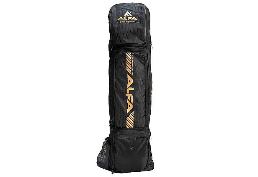 ALFA Hockeytasche Jumbo Hockeytasche Schwarz groß mit Schlägerfach & Belüft günstig online kaufen