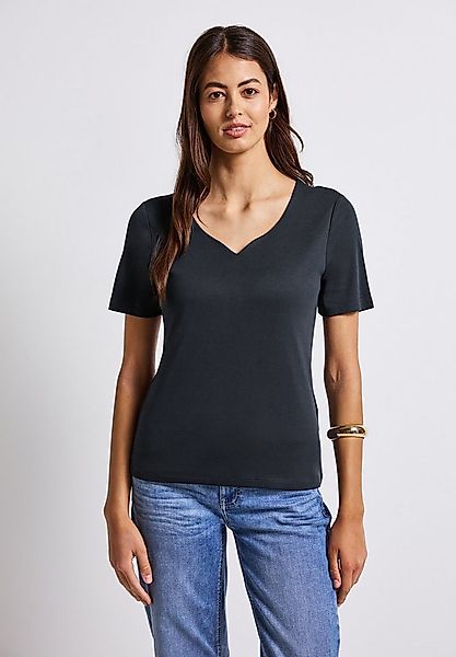 STREET ONE T-Shirt mit Herzausschnitt günstig online kaufen