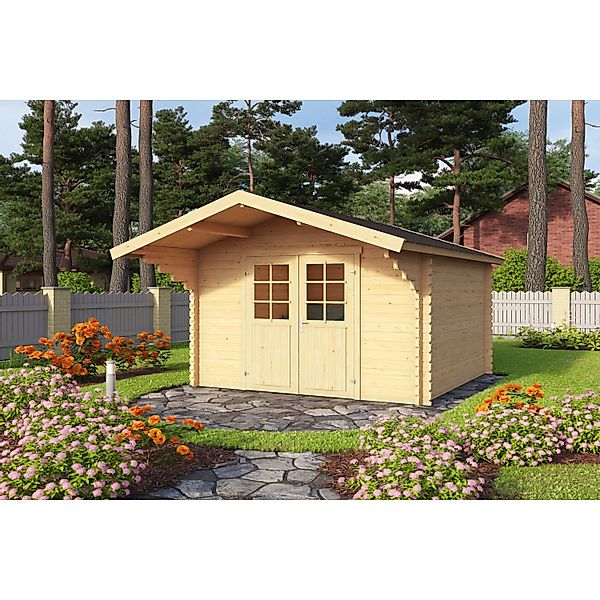 Nordic Holz Gartenhaus "Viljandi 34", großes Vordach günstig online kaufen