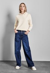 STREET ONE Hoodie mit elastischem Materialmix günstig online kaufen