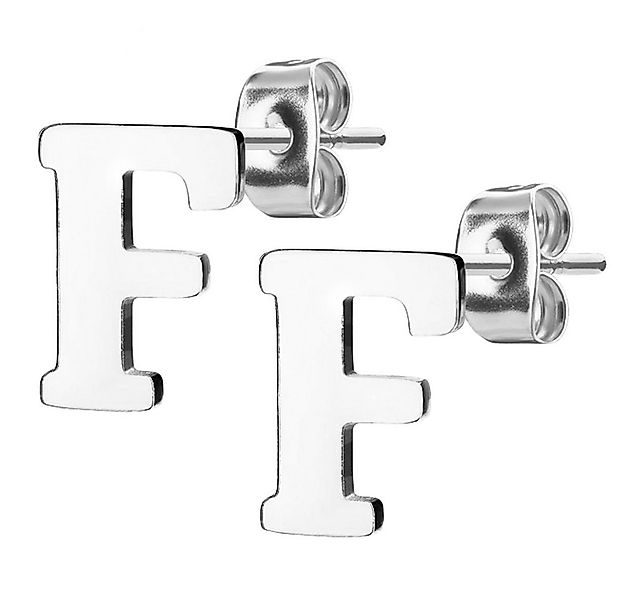 Taffstyle Paar Ohrstecker Ohrringe Buchstaben Alphabet Edelstahl Silber Ohr günstig online kaufen