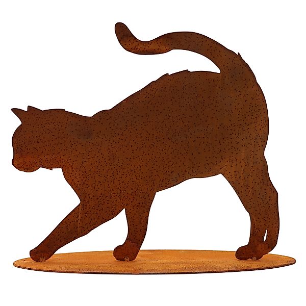 Rostikal Gartenfigur Katze aus Cortenstahl Edelrost günstig online kaufen