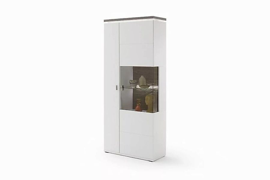 MCA furniture Glasvitrine 90 x 208 x 37 cm (B/H/T) günstig online kaufen