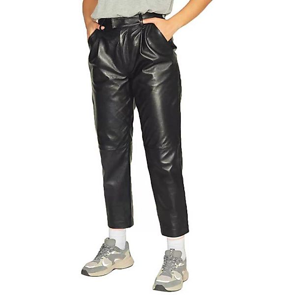 Jjxx Addie Regular Leather Hosen Mit Hoher Taille M Black günstig online kaufen